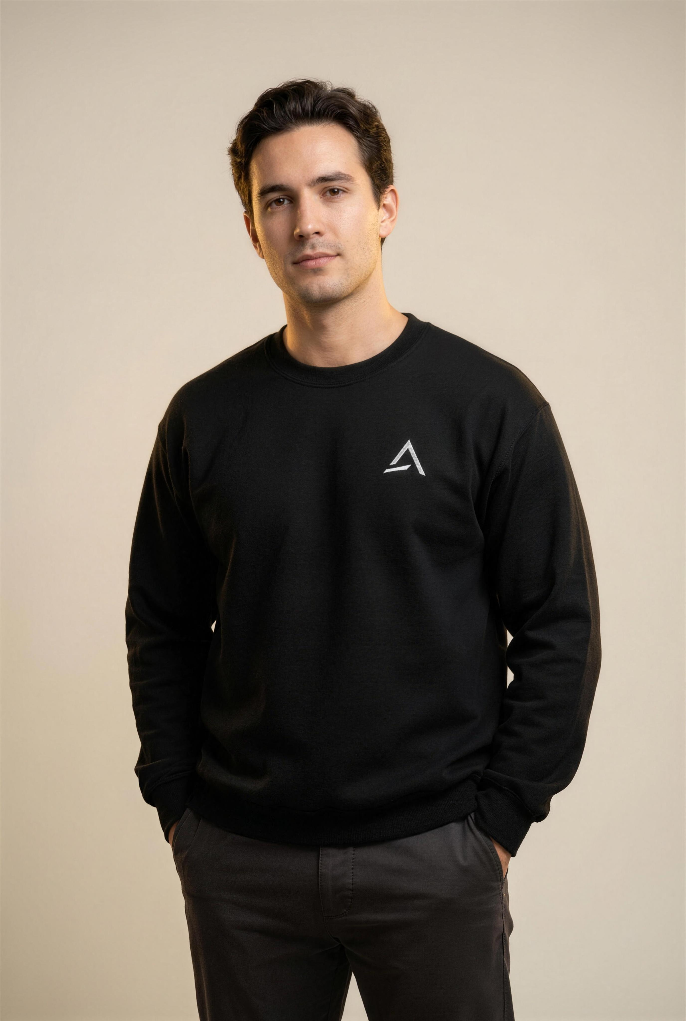 Male model wearing the Self Made Club Standard Issue Crewneck