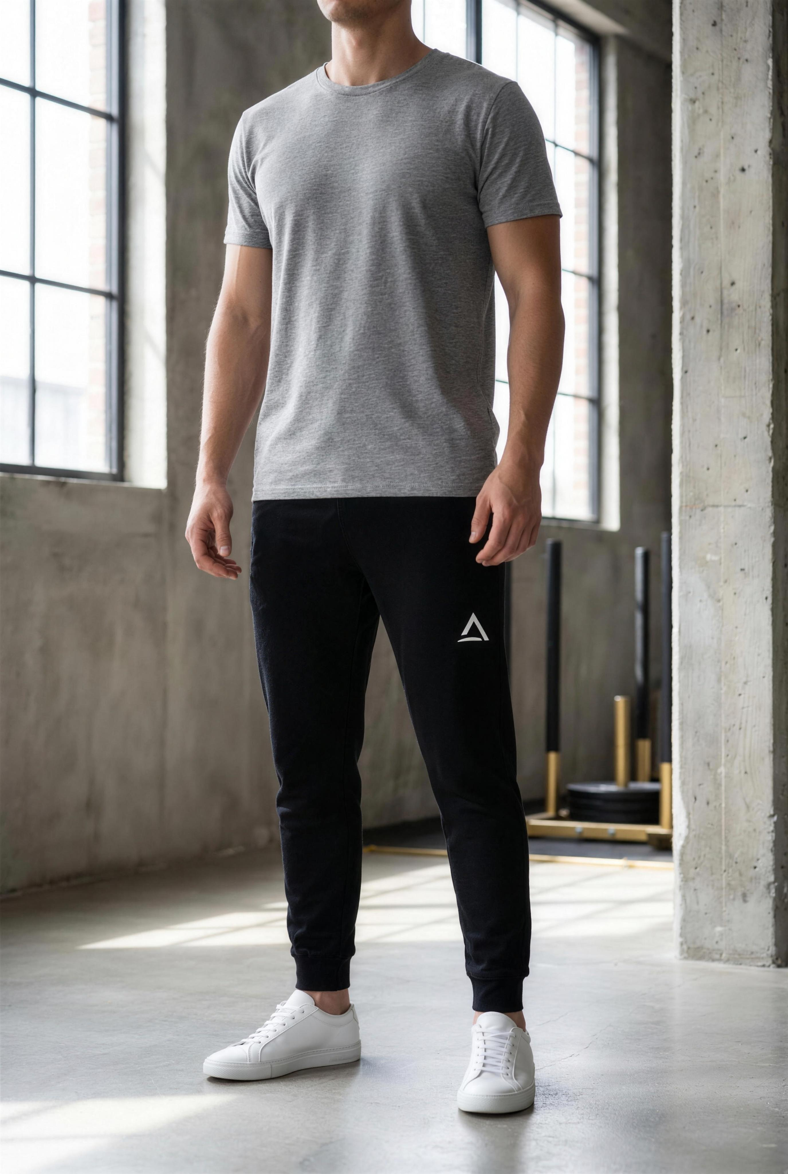 Male model wearing the Self Made Club Joggers