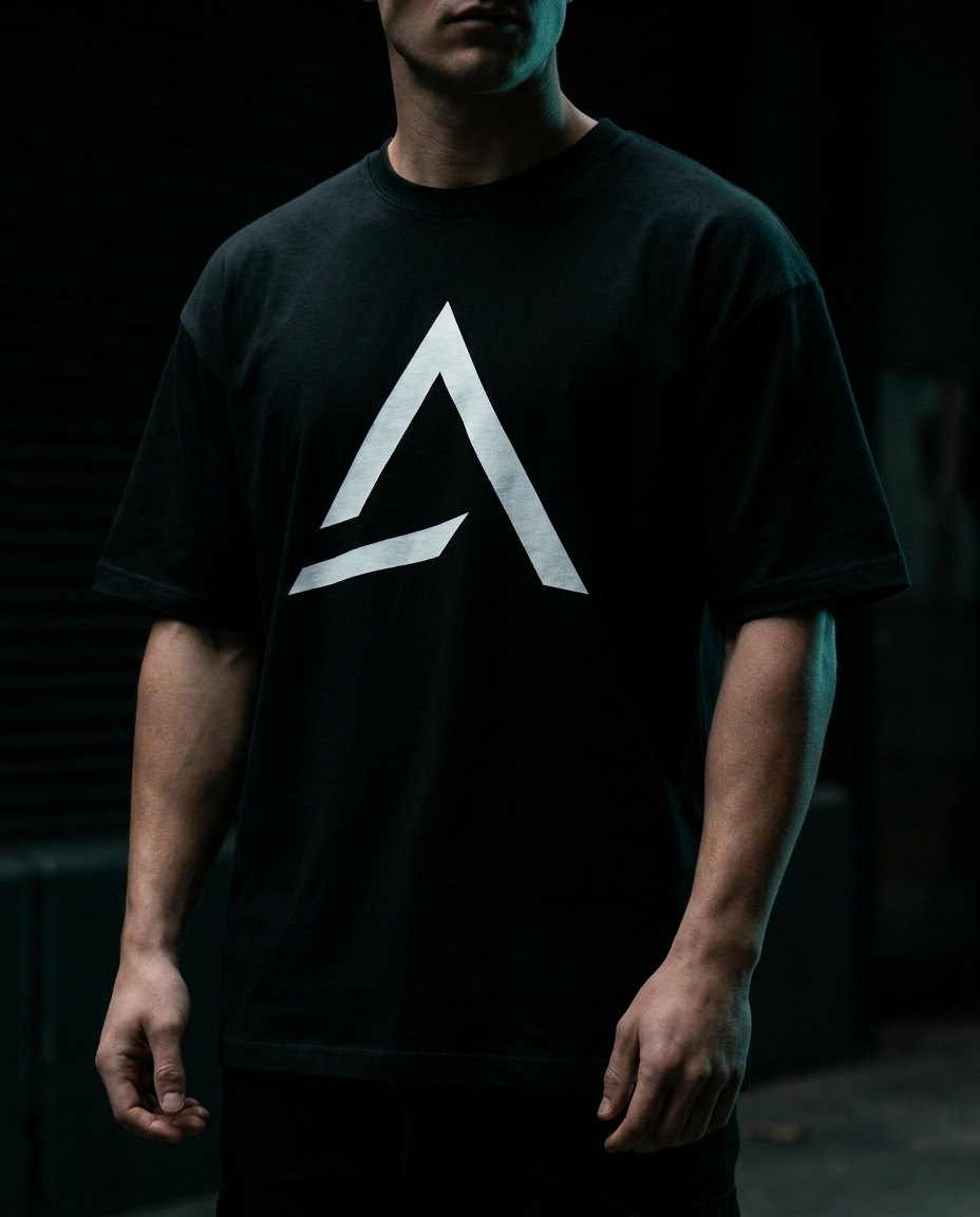 Male model wearing the Self Made Club Oversized Heavyweight Tee