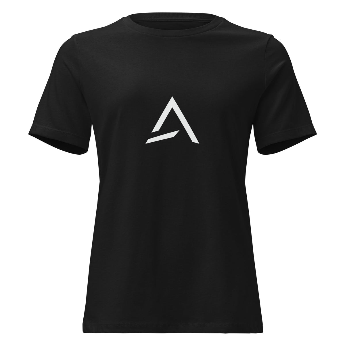 Self Made Club Women's Relaxed T-Shirt in black — front view