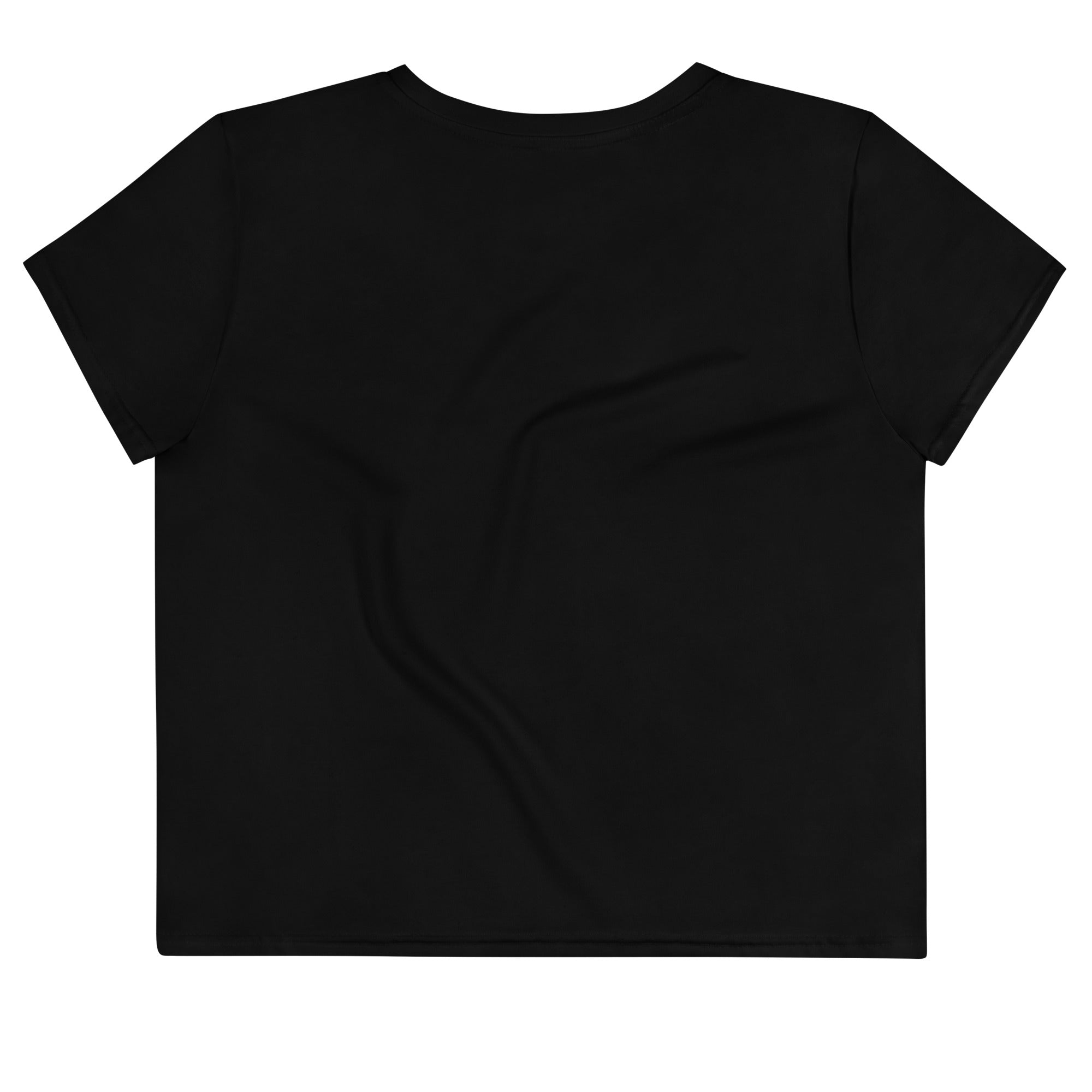Self Made Club All-Over Print Crop Tee in white — back view