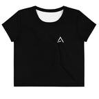 Self Made Club All-Over Print Crop Tee in white — front view