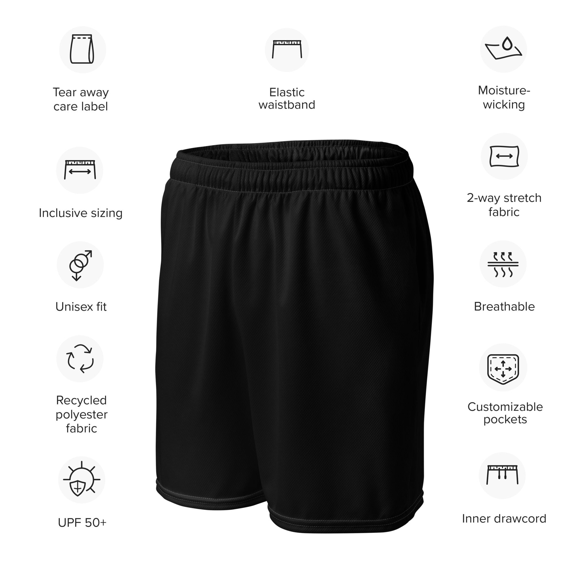 Self Made Club Mesh Performance Shorts — side view