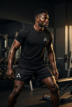 Athlete wearing Self Made Club Mesh Performance Shorts
