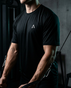 Male model wearing the Self Made Club Performance Tee