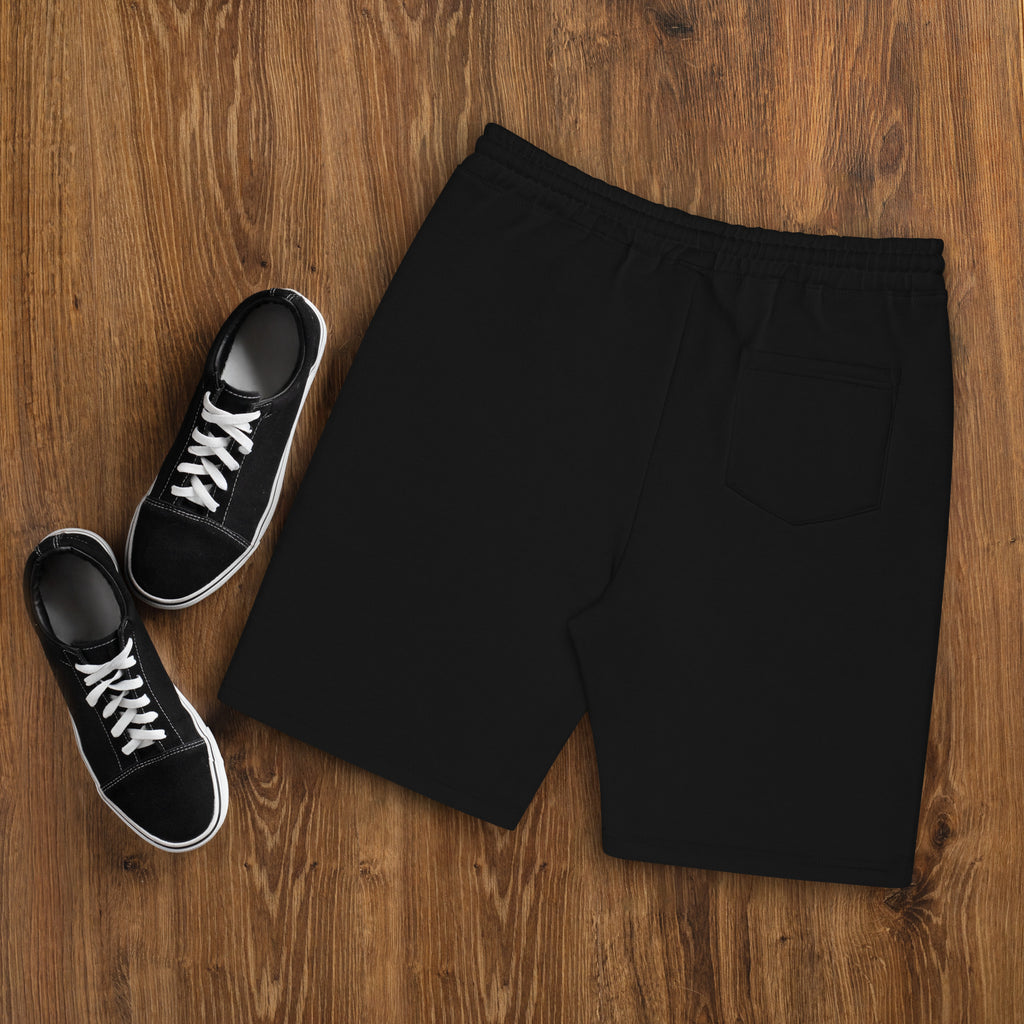 Self Made Club Sweat Shorts in black — back view