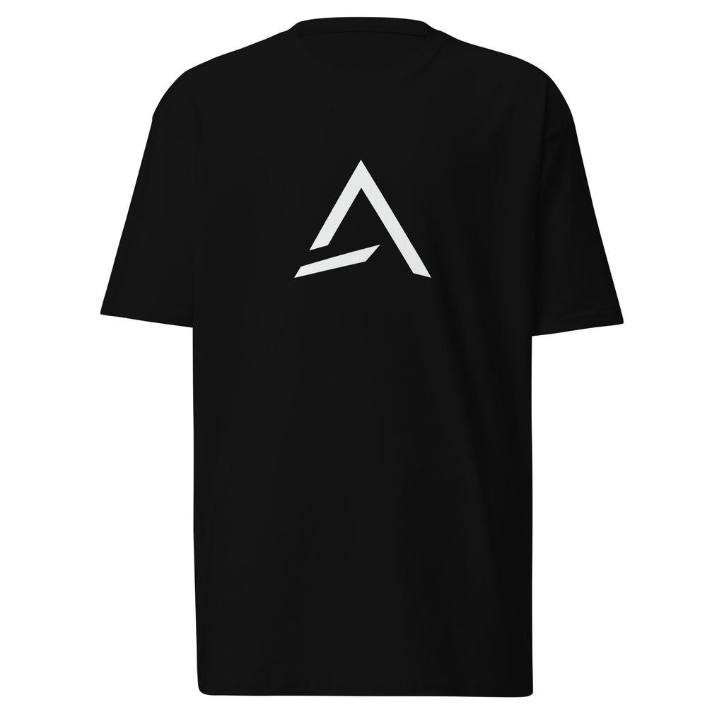 Self Made Club Men's Premium Heavyweight Tee in black — front view
