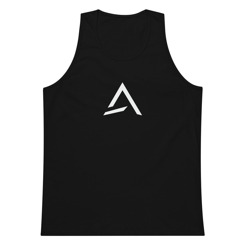 Self Made Club Men's Premium Tank Top in black — front view