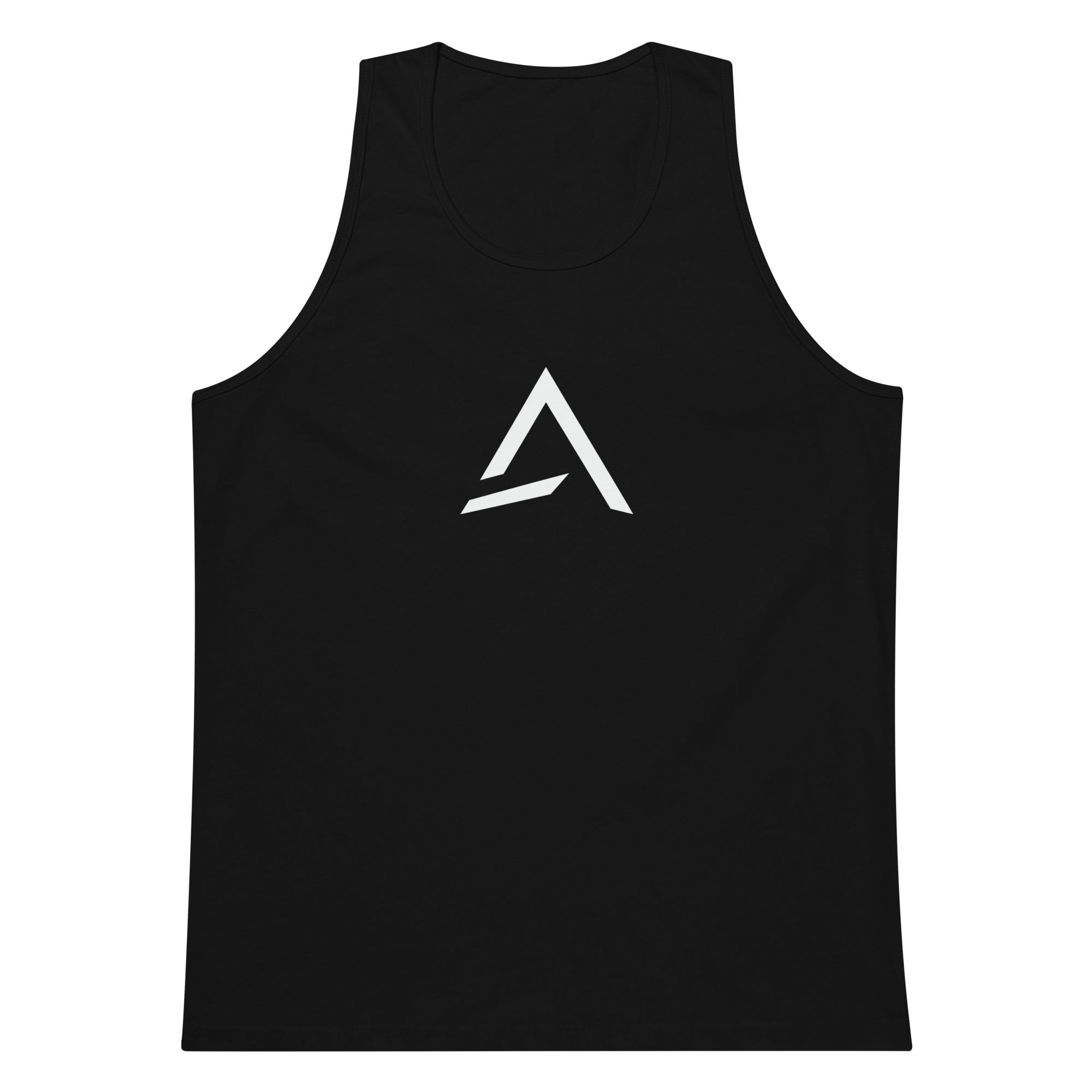 Self Made Club Men's Premium Tank Top in black — front view