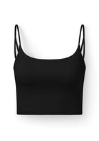 Self Made Club Form Bra in black, manufacturer front view showing the neckline, straps and hem.