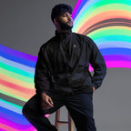 Self Made Club Standard Issue Windbreaker in black — alternate front view