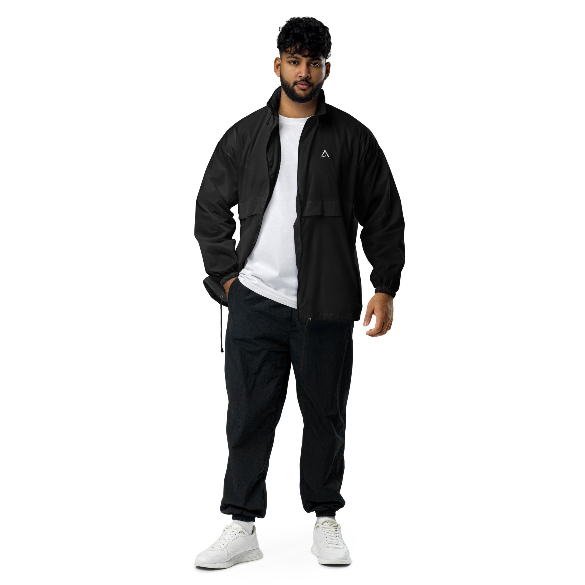 Self Made Club Standard Issue Windbreaker in black — front view
