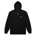Self Made Club Standard Issue Zip Hoodie in black — front view