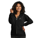 Self Made Club Standard Issue Zip Hoodie in black — front view