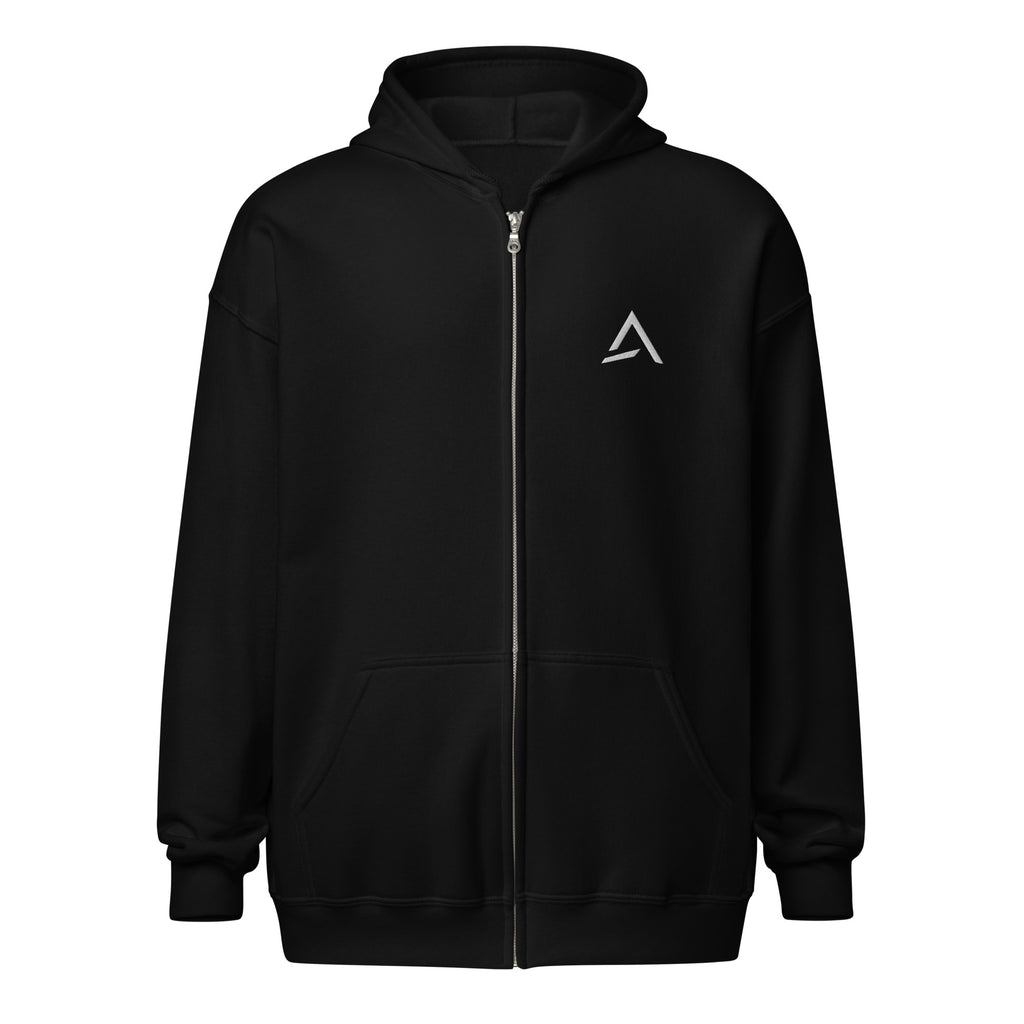 Self Made Club Standard Issue Zip Hoodie in black — front view