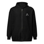Self Made Club Standard Issue Zip Hoodie in black — front view
