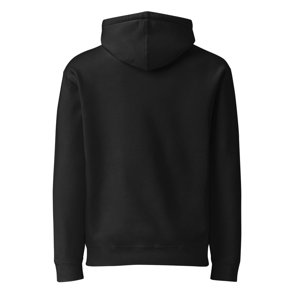 Self Made Club Heavyweight Hoodie in black — back view