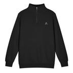 Self Made Club Quarter-Zip Pullover in black — front view