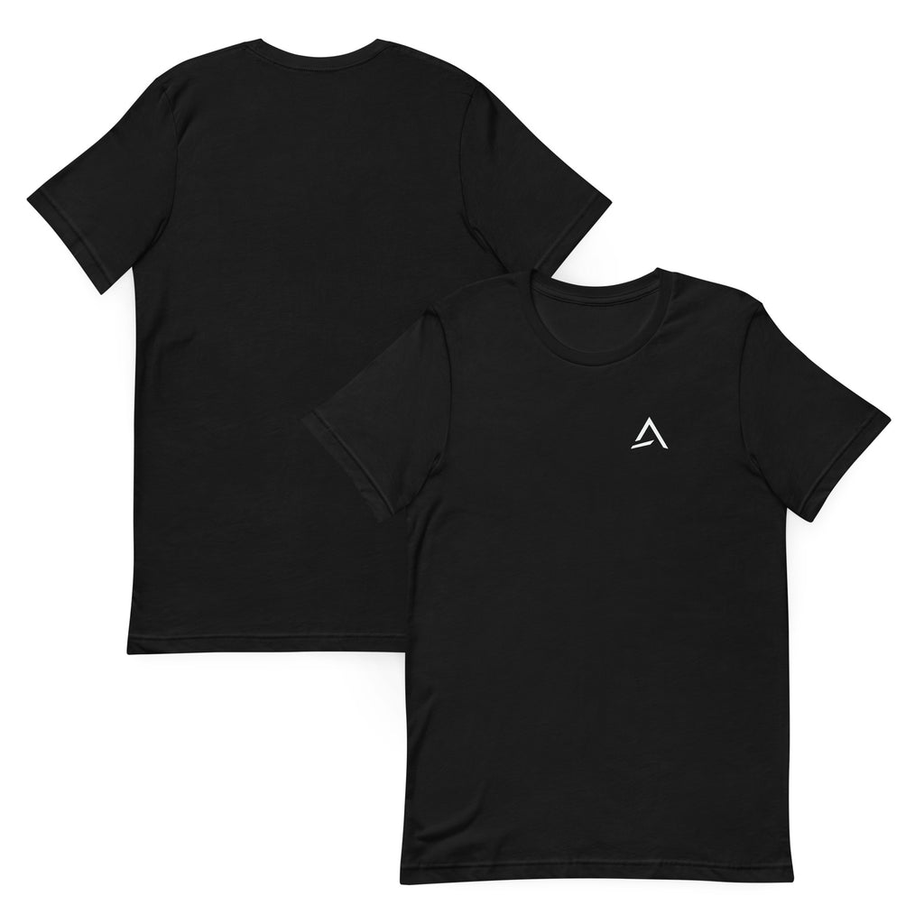 Self Made Club Standard Issue Tee in black — front and back views
