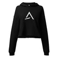 Self Made Club Crop Hoodie in black — front view