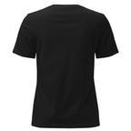 Self Made Club Women's Relaxed T-Shirt in black — back view