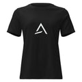 Self Made Club Women's Relaxed T-Shirt in black — front view