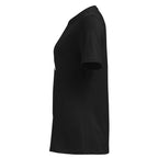 Self Made Club Women's Relaxed T-Shirt in black — left side view
